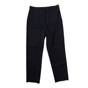 Charles Chang-Lima Black Mid Rise True Waist Straight Leg Classic Dress Pants